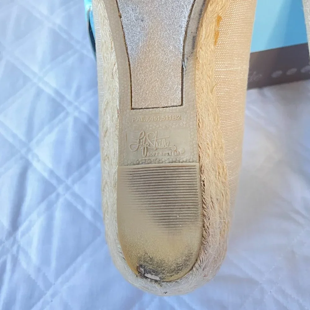 Life Stride Shoes Lioness Tan Tropez Peep Toe Wedge